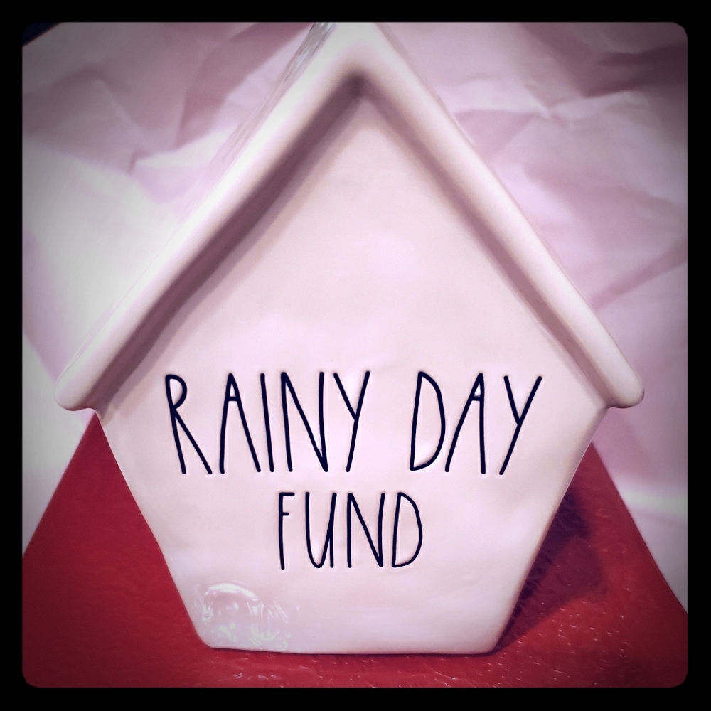 Rae Dunn Rainy Day Birdhouse Bank